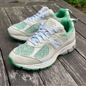 Ganni x New Balance 2002R island green/turtle dove Mens Size 7